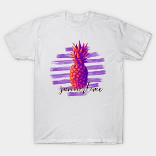 Summertime. Pineapple. T-Shirt